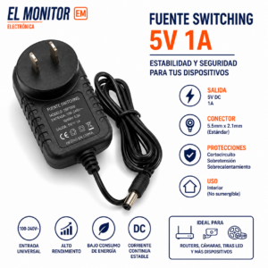 Fuente Switching 5V 1A