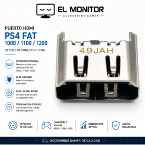 Puerto HDMI PS4 Fat 1000 / 1100 / 1200 Repuesto Conector HDMI