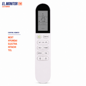 CONTROL REMOTO AIRE ACONDICIONADO NEXT - HYUNDAI - ELECTRA - HITACHI - TCL