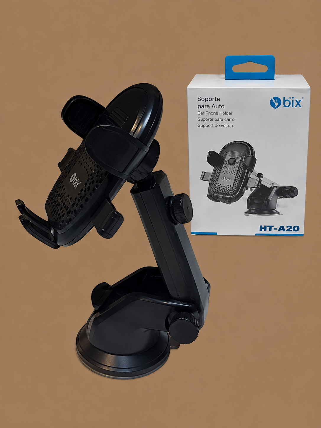 Soporte Multifuncional para Auto IBEK BT-030 con Ventosa Ajustable