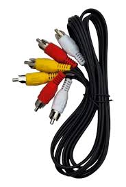 Cable 3 RCA a Jack 3.5mm 1,5 Metros Audio Video AUX