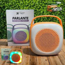 Parlante Bluetooth Extra Tech con Radio FM y Luces LED Portátil