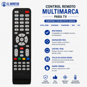 CONTROL REMOTO STEEL HOME MINISONIC PANORAMIC RDH W.E.