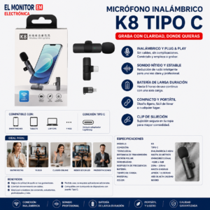 MICROFONO INALAMBRICO K8