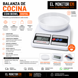 balanza de Cocina con Bowl