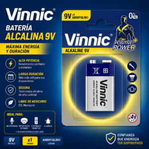 Bateria DE 9v Vinnic