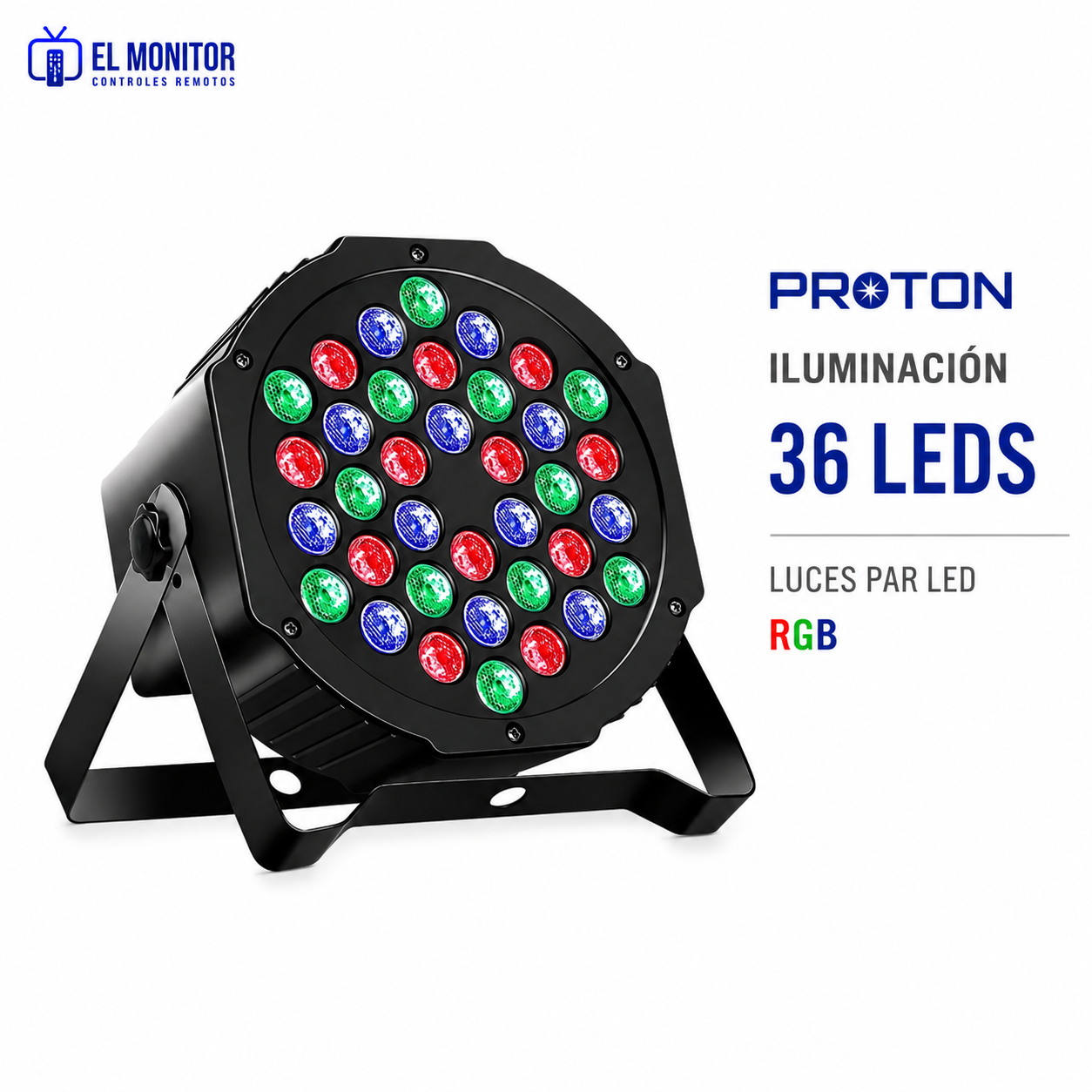Proton RGB 36 LEDs Efecto Luz Rítmica Multicolor para Fiestas