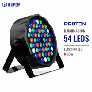 Proton RGB 54 LEDs Efecto Luz Rítmica Multicolor para Fiestas