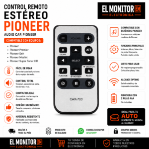 CONTROL REMOTO ESTEREO PIONEER