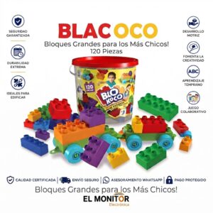 BALDE DE BLOQUES GRANDE 120 PIEZAS