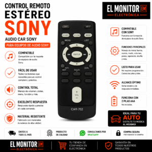 CONTROL REMOTO ESTEREO SONY