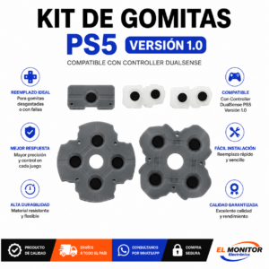 GOMA KIT CONDUCTORAS JUEGO JOYSTICK PS5 – VERSION 1