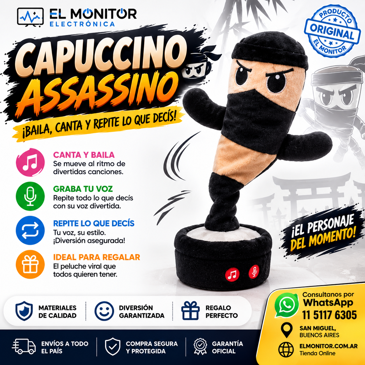 TRALALERO TRALALA - CAPUCCINO ASSASSINO CANTA BAILA REPITE