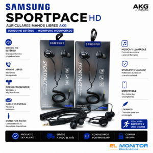 Auriculares Samsung Sportpace HD AKG Manos Libres con Micrófono
