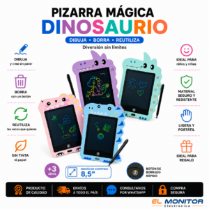 Pizarra Mágica Dinosaurio Happy LCD Panel