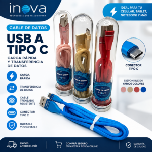 Cable USB V8 tubo 3.1A TREQA