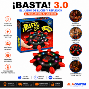 Juego ¡BASTA! 3.0 Juego de Luces y Reflejos para Niños y Familia