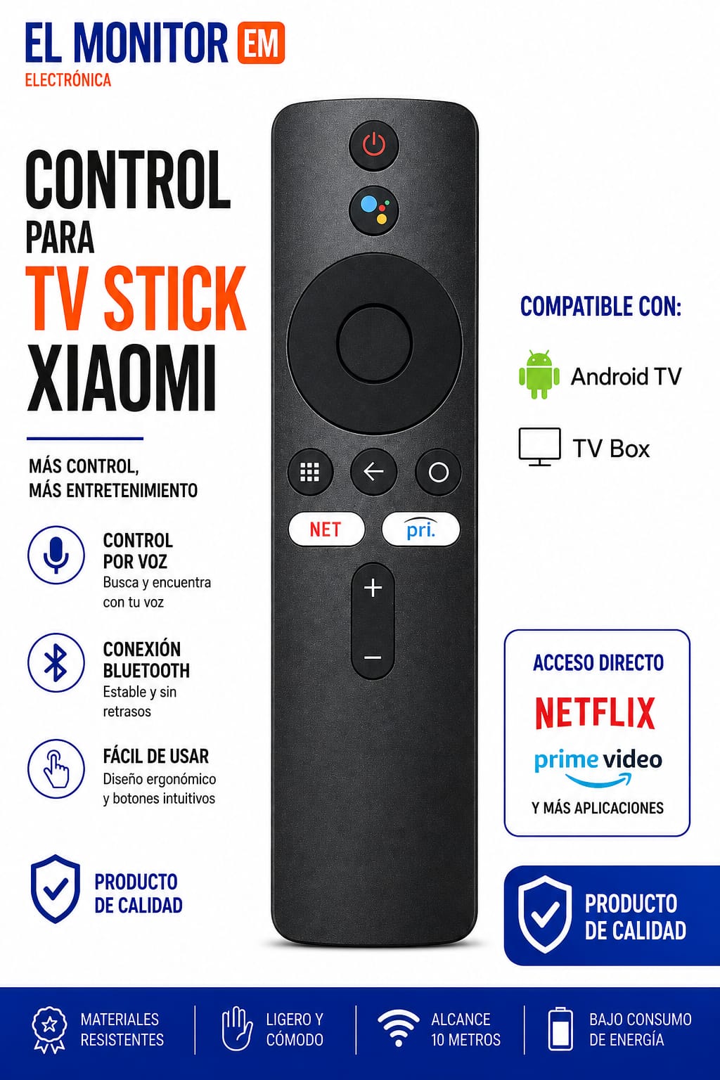 CONTROL REMOTO TV STICK XIAOMI 311