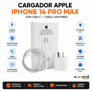 Cargador Iphone USB-C 20W + Cable USB-C a USB-C para iPhone